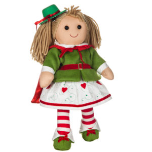 Bambola Elf con cappello e mantello