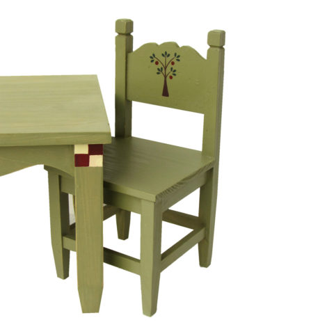 Tavolo e due sedie verdi medio My Doll