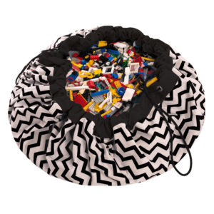 Sacco Portagiochi Zigzag nero Play&Go