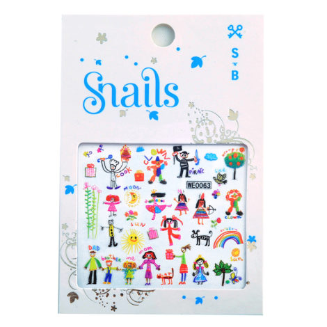 Stickers per unghie Baby Art Snails