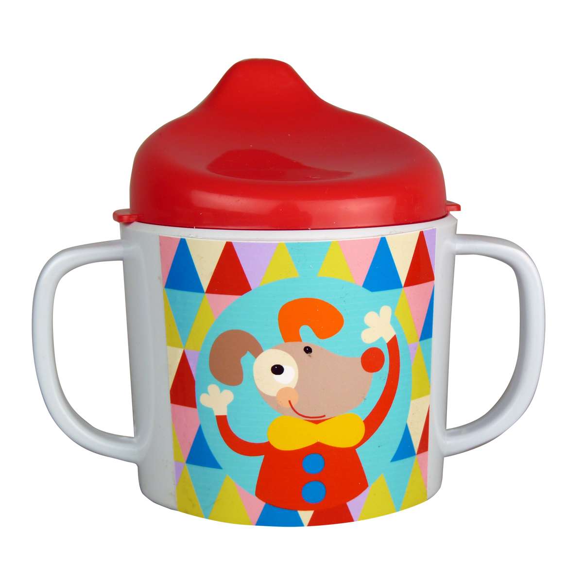 Bicchiere con due manici e beccuccio Linea Magic Circus Ebulobo Gioconaturalmente Ama srl