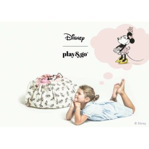 Sacco Portagiochi e tappeto gioco 2 in 1  – Serie Disney – Minnie Gold Shoes Play&Go
