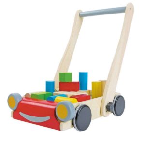 carrellino primi passi con costruzioni – Baby Walker PlanToys