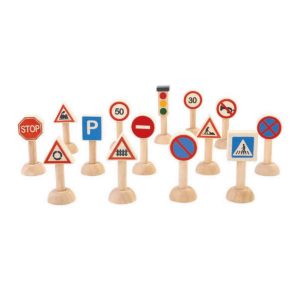 set di segnali stradali – Set of Traffic Signs & Lights PlanToys