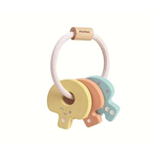 sonaglino chiavi colori pastello-Baby Key Rattle PlanToys