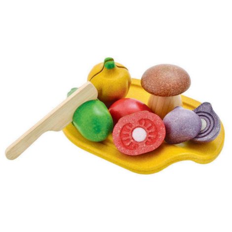 Vassoio con verdura e coltellino – Assorted Vegetable set PlanToys