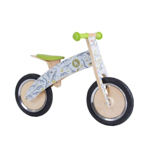 Bicicletta da Equilibrio in Legno Dinosauri Kurve KiddiMoto