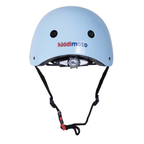 Casco Stampato Celeste Occhiali KiddiMoto