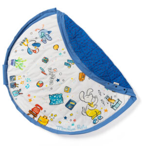 Noomad Soft Puce et Pilou Play&Go – Tappeto neonato 120 cm e sacca porta giochi | Moulin Roty