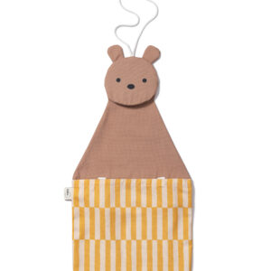 Play&Go Toto Bear – Organizer trasformabile e shopper in cotone con orsetto beige