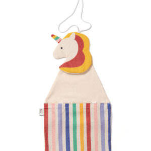 Play&Go Toto Unicorn – Organizer trasformabile e shopper in cotone con unicorno rosa