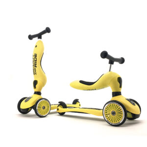 Monopattino e triciclo 2 in 1 giallo per bambini – Highwaykick 1 Lemon – Scoot & Ride