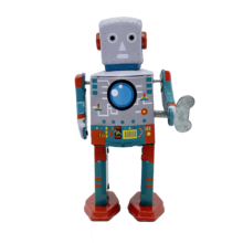 mr & mrs tin astronaut bot