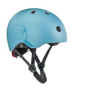 Casco steel traspirante con luci LED per bambini nella taglia S/M –  Scoot & Ride