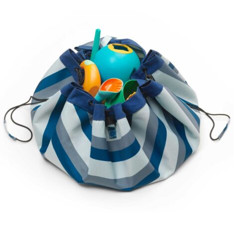 Sacco Portagiochi e Tappeto Outdoor Green stripes Play&Go