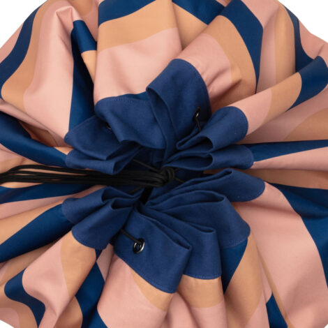 Sacco Portagiochi e Tappeto Outdoor Mokka Stripes Play&Go