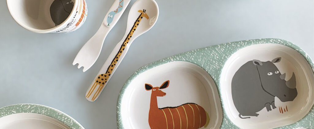 Petit Jour Paris Piatto Dessert Il Piccolo Principe 20 Cm - Stoviglie Bambino In Melamina - Sicuro, Colorato E Originale - Blu