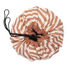 Play&Go Noomad Stripes Brown – sacco portagiochi e tappeto gioco 2 in 1