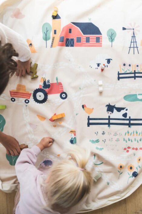 Play&Go Noomad Farm – sacco portagiochi e tappeto gioco 2 in 1