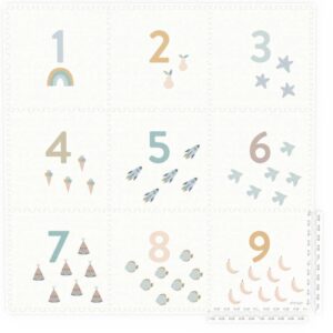 EEVAA Numbers Play&Go – Tappeto puzzle numeri educativo 180×180 cm