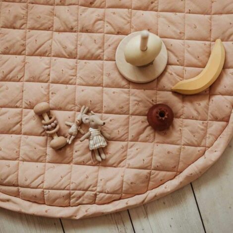 Play&Go Noomad Soft Fleuri – Tappeto morbido da viaggio e borsa cambio