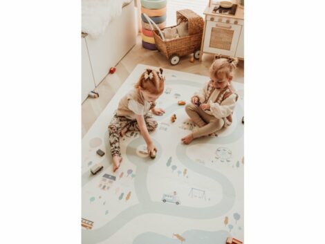 EEVAA Village Play&Go – Tappeto puzzle villaggio e casetta 3 in 1