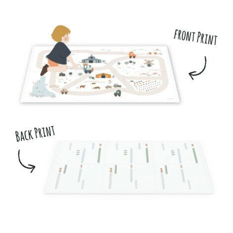 Play&Go EEVAA Farm – Tappeto puzzle fattoria con animali 120×180 cm
