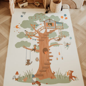 EEVAA Treehouse Play&Go – Tappeto puzzle casetta sull’albero 3 in 1