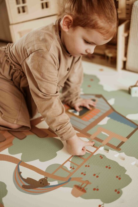 EEVAA Treehouse Play&Go – Tappeto puzzle casetta sull’albero 3 in 1