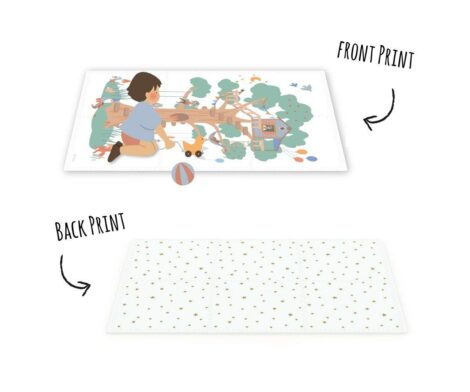 EEVAA Treehouse Play&Go – Tappeto puzzle casetta sull’albero 3 in 1