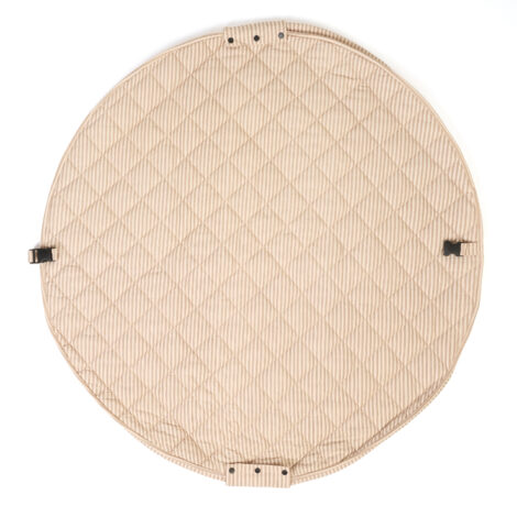 Play&Go Noomad Soft Stripes Brown – Tappeto gioco imbottito e borsa 3 in 1