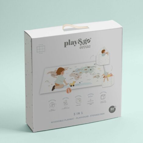 Play&Go EEVAA Worldmap – Tappeto puzzle mappa del mondo educativa