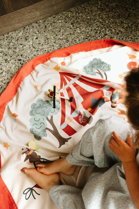 Play&Go Noomad Circus – sacco portagiochi e tappeto gioco 2 in 1