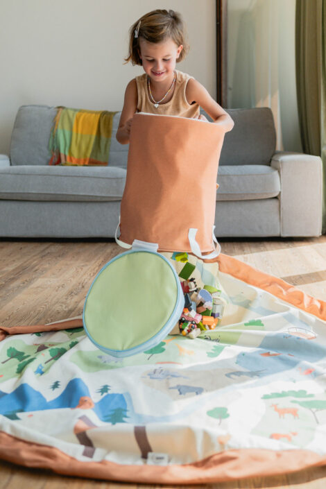 Play&Go Soo Zoo – tappeto gioco e cestino portagiochi 2 in 1