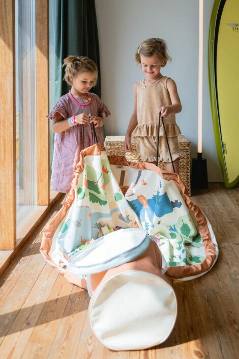 Play&Go Soo Zoo – tappeto gioco e cestino portagiochi 2 in 1