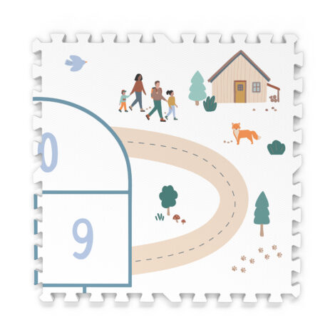 EEVAA Hopscotch Play&Go – Tappeto puzzle gioco della campana 120×180