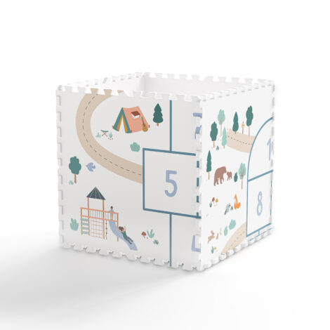EEVAA Hopscotch Play&Go – Tappeto puzzle gioco della campana 120×180