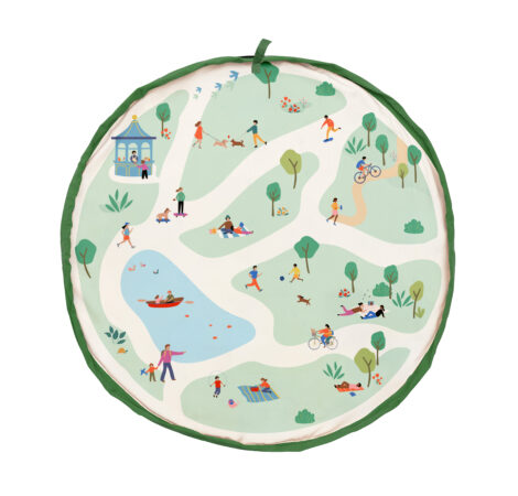 Play&Go Noomad Outdoor Parc – tappeto impermeabile agli schizzi e sacca giochi