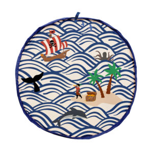 Play&Go Noomad Outdoor Pirate – tappeto impermeabile agli schizzi e sacca giochi