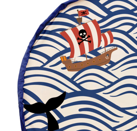 Play&Go Noomad Outdoor Pirate – tappeto impermeabile agli schizzi e sacca giochi
