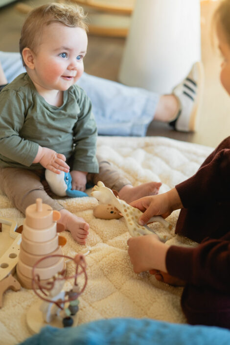 Play&Go Noomad Soft Teddy Oat – Tappeto morbido da viaggio e borsa cambio
