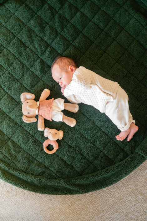 Play&Go Noomad Soft Teddy Evergreen – Tappeto gioco imbottito e borsa 3 in 1
