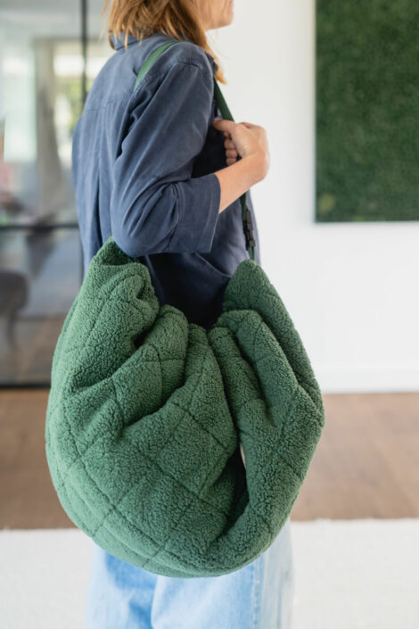 Play&Go Noomad Soft Teddy Evergreen – Tappeto gioco imbottito e borsa 3 in 1