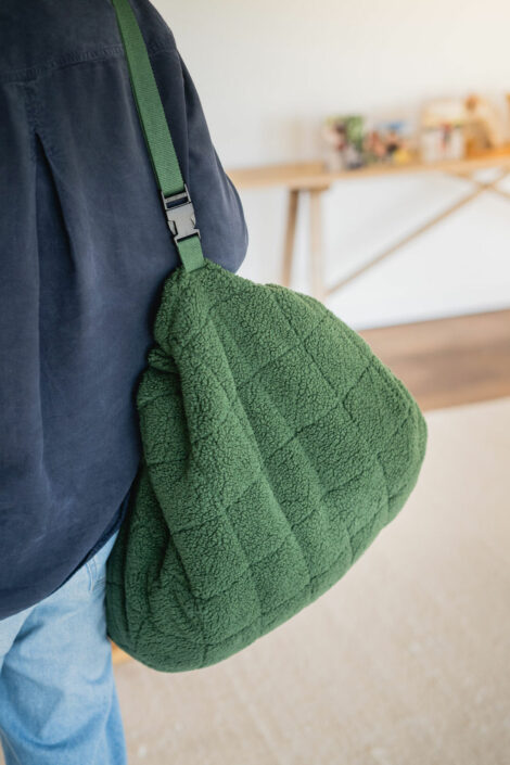 Play&Go Noomad Soft Teddy Evergreen – Tappeto gioco imbottito e borsa 3 in 1