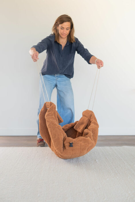 Noomad Soft Teddy Brown Play&Go – Tappeto neonato 120 cm e sacca porta giochi